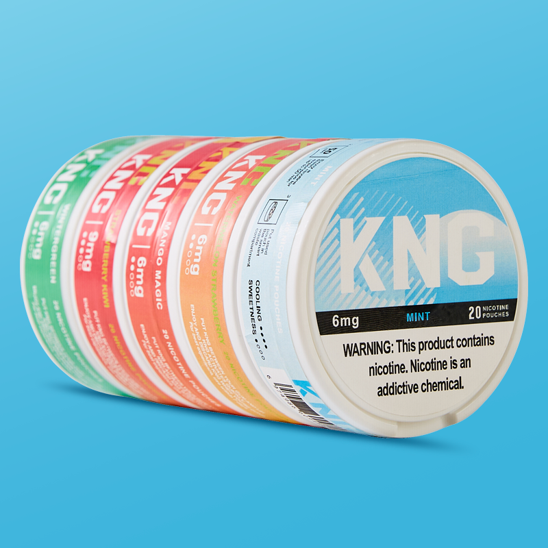 KNG Nicotine Pouch 5-Pack Variety Set (5 Flavors)